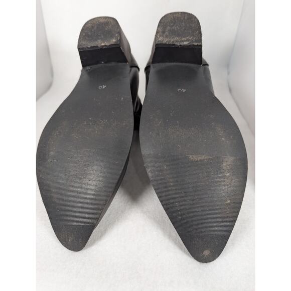 Vegan Unbranded cowgirl short boots Sz 9.5  new insoles wear left see photos - Picture 5 of 10